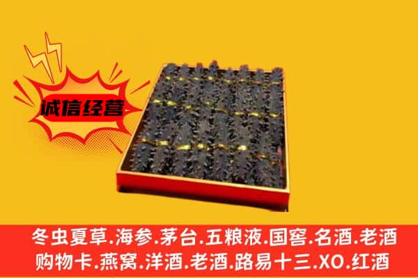 自贡贡井区回收海参